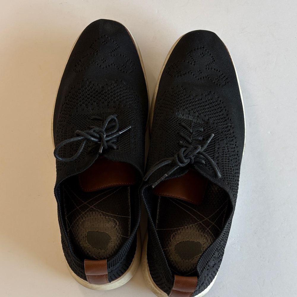 Van Heusen Reuben Men’s Knit Oxford Casual Shoes Black Size 11M